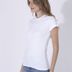 Frauen Weiß T-Shirt "keya" WCS180 WEISS