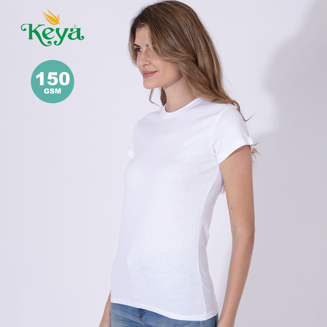 Frauen Weiß T-Shirt "keya" WCS150